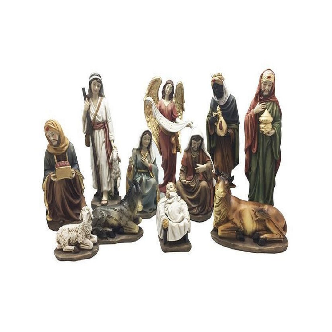 NATIVITY SET RESIN - 11 PCS - 250MM