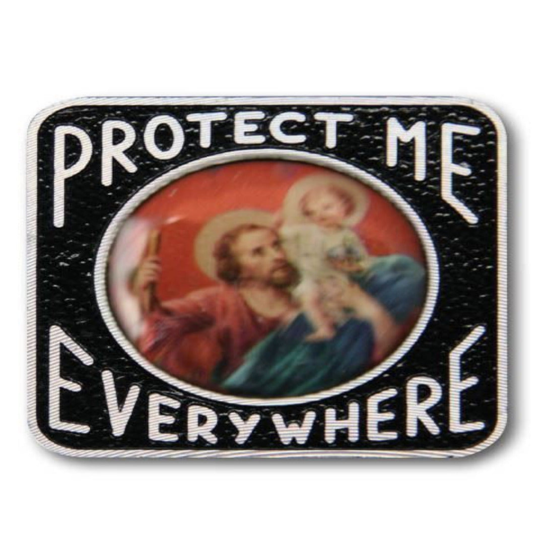 CAR PLAQUE PROTECT ME - ST CHRISTOPHER