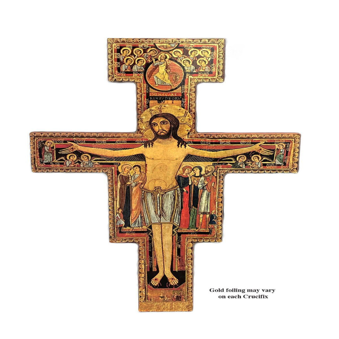 SAN DAMIANO WALL CRUCIFIX 240 X 175MM